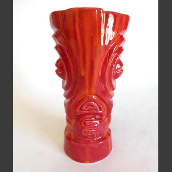 NEW 2011 LE #145 SQUID TABOO ISLAND WOODROW THE 2ND RED CERAMIC TIKI MUG